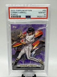 2023 Topps Inception PSA 10 Corbin Carroll ROOKIE Purple /150 GEM MINT #83 - Bild 1 von 2