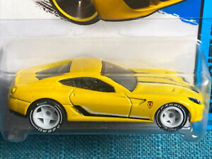 Hot Wheels Yellow Ferrari 599 GTB Custom Super Treasure Hunt Real Rider Swap/HW