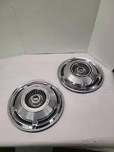 2 1970 Ford Galaxie Hubcaps 500 Country Squire LTD Wheel Covers 15” - Picture 1 of 16