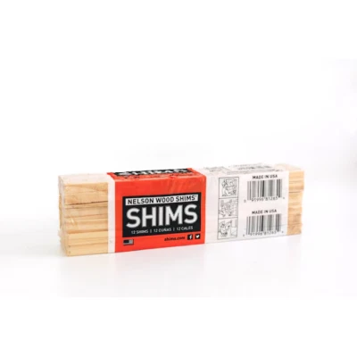 Nelson Wood Shims 0.3125-Inches x 1.375-Inches x 7.875-Inches 12 -Pack Pine Wood