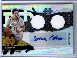 2024-25 Bowman Best U Sonia Citron Prospect doble reliquia refractor automático - Imagen 1 de 2