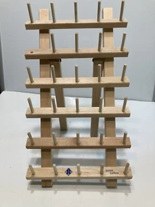 June Tailor Wooden 30 Spool Folding Thread Rack Storage Holder Unused - Picture 1 of 4