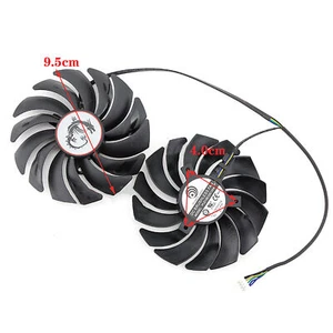Graphics Card 1 Pair Cooling Fans For GTX1080ti 1080 1070ti 1070 1060 GAMING - Picture 1 of 12