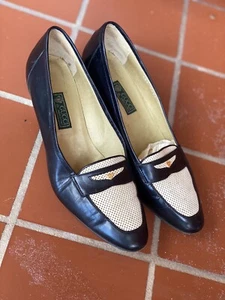 Vintage 80’s? Gucci 38 1/2 B Penny Loafer Italian Made - Picture 1 of 6