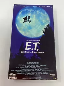 E.T. The Extra Terrestrial Original 1st release VHS Movie 1988~green Edition VG - Picture 1 of 7