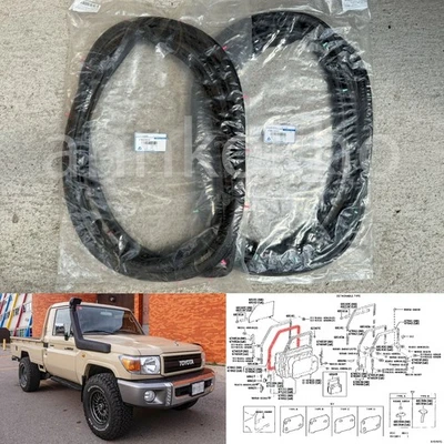 para Toyota Land Cruiser FZJ79 HZJ79 GRJ79 puerta resistente sello de goma Foto 1 de 4