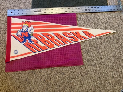 NCAA UNIVERSITY OF NEBRASKA CORNHUSKERS Souvenir PENNANT Lincoln - FAST SHIPPER - Image 1 of 3