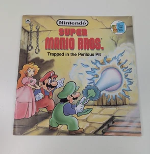 Vintage Nintendo Super Mario Bros Trapped In The Perilous Pit Book 1989 1st Ed - Picture 1 of 9