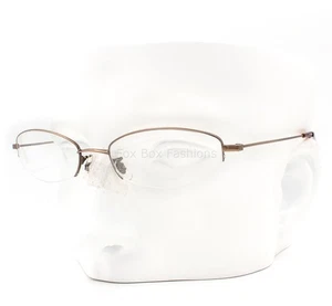 Oliver Peoples OP 668 MC Semi Rimless Eyeglasses Glasses Brown 49-18-135 (Small) - Picture 1 of 8