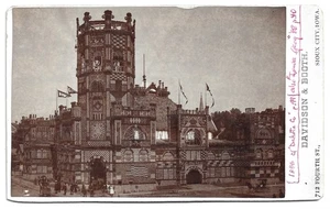 Sioux City Iowa Corn Palace Antique Cabinet Card Photo - Picture 1 of 2