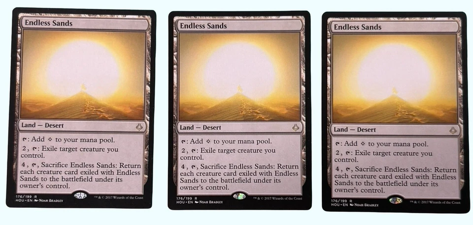 3X Endless Sands, Hour of Devastation, Near Mint, Magic the Gathering MTG - Image 1 of 1