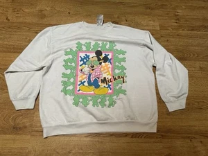 80s Disney Mickey Mouse Sweatshirt Made in USA Size L Collection By Allison MFG. - Picture 1 of 4