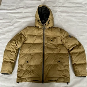 AMERICAN EAGLE OUTFITTERS Mens Medium Puffer Jacket Coat Khaki Brown - Picture 1 of 17