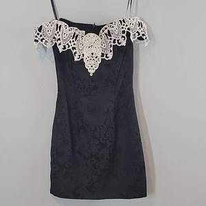 Vestido de fiesta vintage años 80 Jessica McClintock Gunne Sax 7/8 juniors cóctel fiesta - Imagen 1 de 8