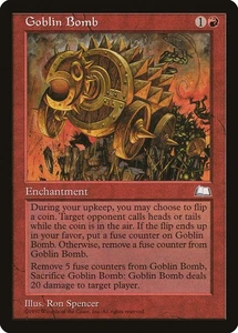 MTG Magic the Gathering Goblin Bomb (103/167) Weatherlight LP - Picture 1 of 1
