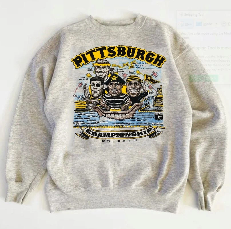 Vintage Pittsburgh Pirates Caricature champions sweatshirt VK00979 - Image 1 of 1