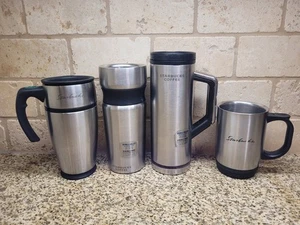 Lotto di 4 tazze da viaggio Starbucks in acciaio inox - Foto 1 di 24