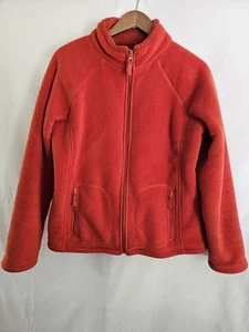 Skylar Full Zip Fleece Jacket Women's Size Large Red Cozy Sherpa Style - Picture 1 of 7