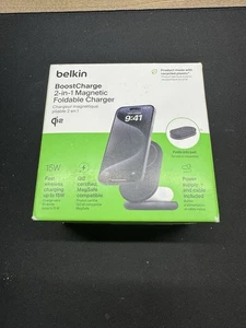 Chargeur Apple iPhone Magsafe | Belkin BoostCharge Pro QI2 15W Support de charge - Photo 1 sur 4