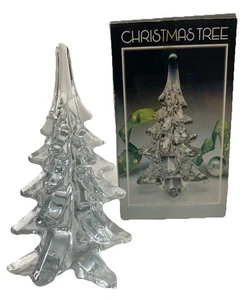 Albero di Natale vintage CENTURION COLLECTION 6” cristallo vetro con scatola originale - Foto 1 di 9