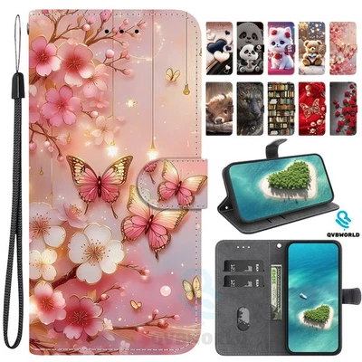 Patterned Flip Wallet Cover Case for Nokia 1.4/2.2/2.3/6.2/5.4/2.4/4.2/7.2 - Image 1 of 4