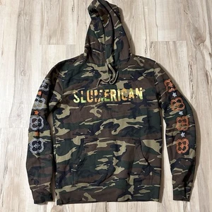 Felpa con cappuccio mimetica Slumerican Grizzly per adulti taglia small spedizione veloce - Foto 1 di 5