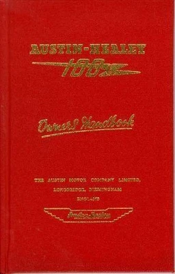 MARSTON BOOK SERVICES, LTD Austin Healey 100/6 Owners Handbook 1956 1957 1958 1959
