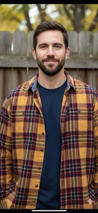 Urban Pipeline Herren Hemd Large Ultimate Flanell Langarm klassisch kariert weich - Bild 1 von 9