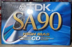 TDK - SA90 / SA 90 High Bias / Output Type II - Brand New SEALED Cassette Tape - Picture 1 of 6