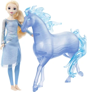 Disney Frozen 2 Elsa Fashion Doll & Horse-Shaped Water Nokk Figure Set New Toy - Picture 1 of 8
