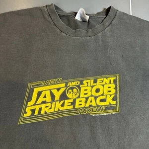 Vintage Y2K Jay And Silent Bob Strike Back Shirt Mens View Askew Movie XXL 2XL - Picture 1 of 14