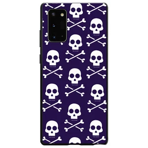 Hard Case Cover for Samsung Galaxy Note Purple White Skulls Pattern - Picture 1 of 7