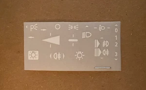 Mercedes r107/w116/w123/w124/w126/w140/w201/w202/w460/w461 Light Panel Decal Kit - Bild 1 von 8