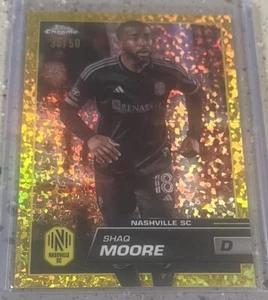 2023 Topps Chrome Gold Mini Diamond /50 Shaq Moore No. 95! - Picture 1 of 2