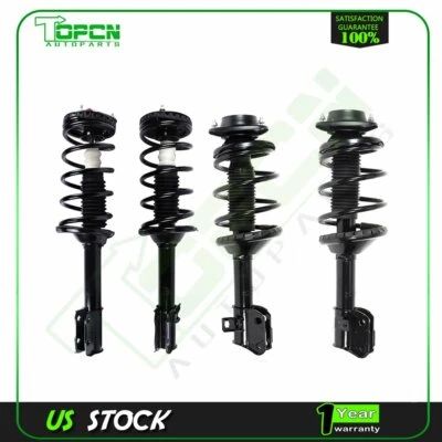 For 98-02 Subaru Forester Complete Struts Coil Spring w/ mounts Shock Set x 4 - Image 1 of 4
