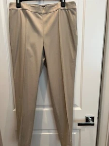 St. John LongLength Emma Skinny Pants Beige Size 12 New - Picture 1 of 17