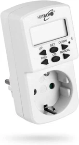 HEITECH Zeitschaltuhr 16A & 1800W 10 Schaltprogramme für 24 Stunden / 7 Tage - Bild 1 von 1