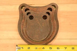 1/2" AR500 Shooting Targets 3" 4" 5" 6" Gongs Set of FOUR - Picture 1 of 6