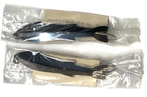 JUEGO DE 2 Ganchos Gudebrod Vintage 1oz Talla 4 Cromo Forma de Pez GUDESPOON 7/0 - Imagen 1 de 23