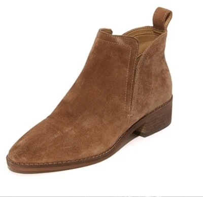 Dolce Vita Tessey 踝靴 10 码焦糖棕色麂皮绒懒人靴女式 — 第 1/4 张图片