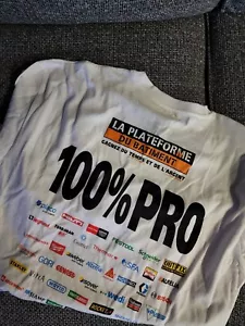Tee Shirt blanc 100% Pro Batiment taille L 25 Ans - Imagen 1 de 3