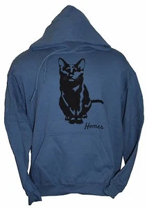 Homer - The Blind Wonder Cat schweres Kapuzenpullover mit Taschenhoodie - Bild 1 von 12