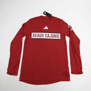 Louisiana Ragin' Cajuns adidas Long Sleeve Shirt Men's Red New - Picture 1 of 5