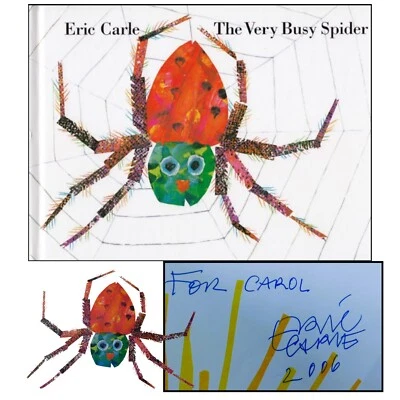 SIGNED ~ Eric Carle ~THE VERY BUSY SPIDER ~ 1984 1st Edition,  Early Printing - Image 1 of 4