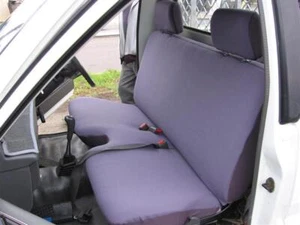 CUSTOM MADE GREY VELOUR BENCH SEAT COVER FIT MITSUBISHI TRITON 1988 - 1997 - Picture 1 of 3