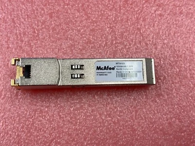 McAfee MT9103/MT9103B 1000BASE-T SFP Transceiver Module - Image 1 of 2