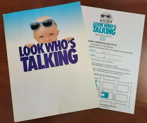 Look Who's Talking Original 1989 Weltpremiere Filmprogramm - Bild 1 von 5