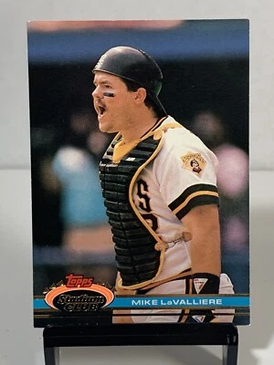 1991 Topps Stadium Club Mike LaValliere #279 Pittsburgh Pirates Baseball Card - Image 1 of 4