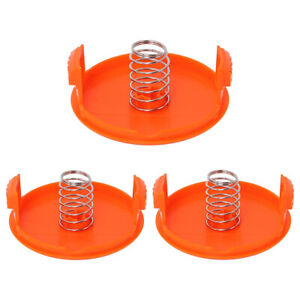 3 PACK Spool Cap & Spring 385022-03  Fit Black and Decker AFS Trimmers