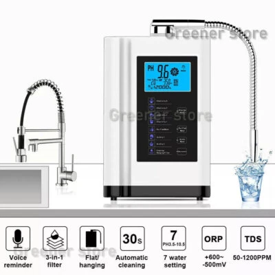 Alkaline Water Ionizer Purifier Machine Touch LCD Control 6000L Washer Display - Image 1 of 4